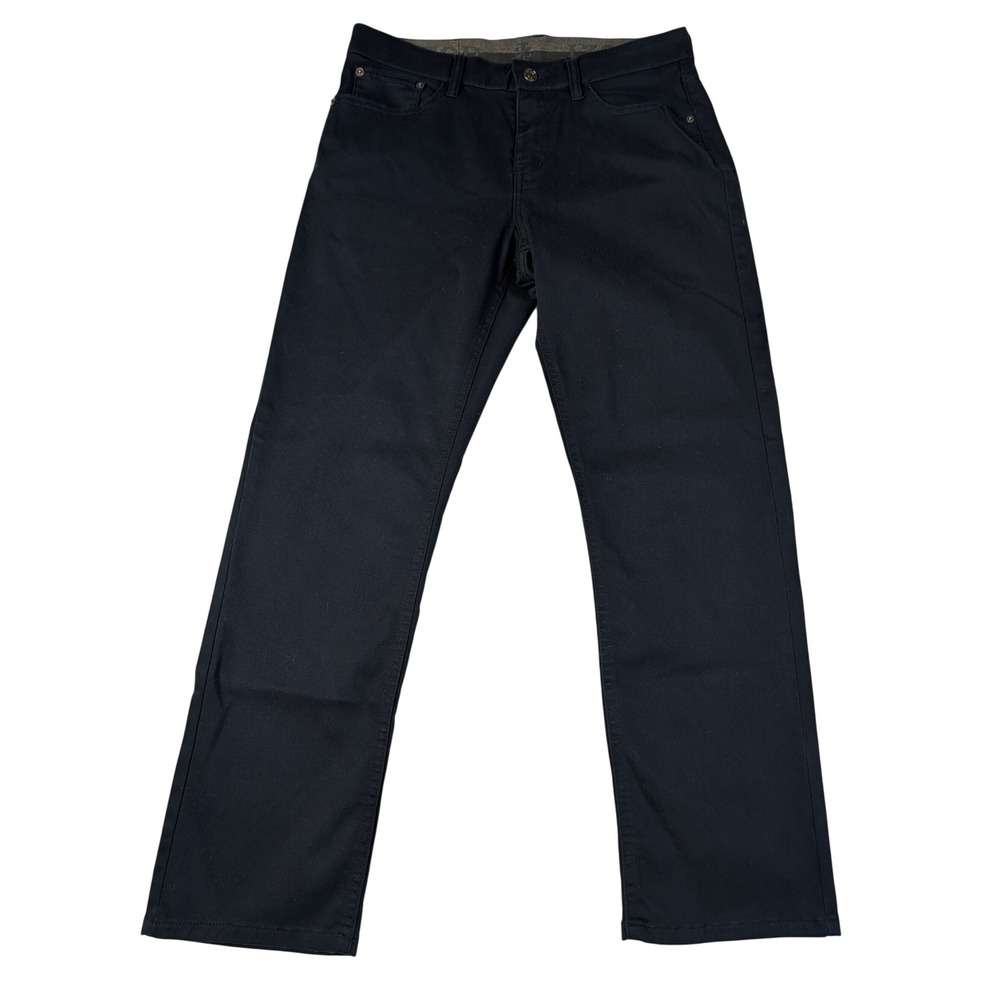 Izod Mens Regular Fit Navy Blue 5-Pocket Stretch Pants 32x30